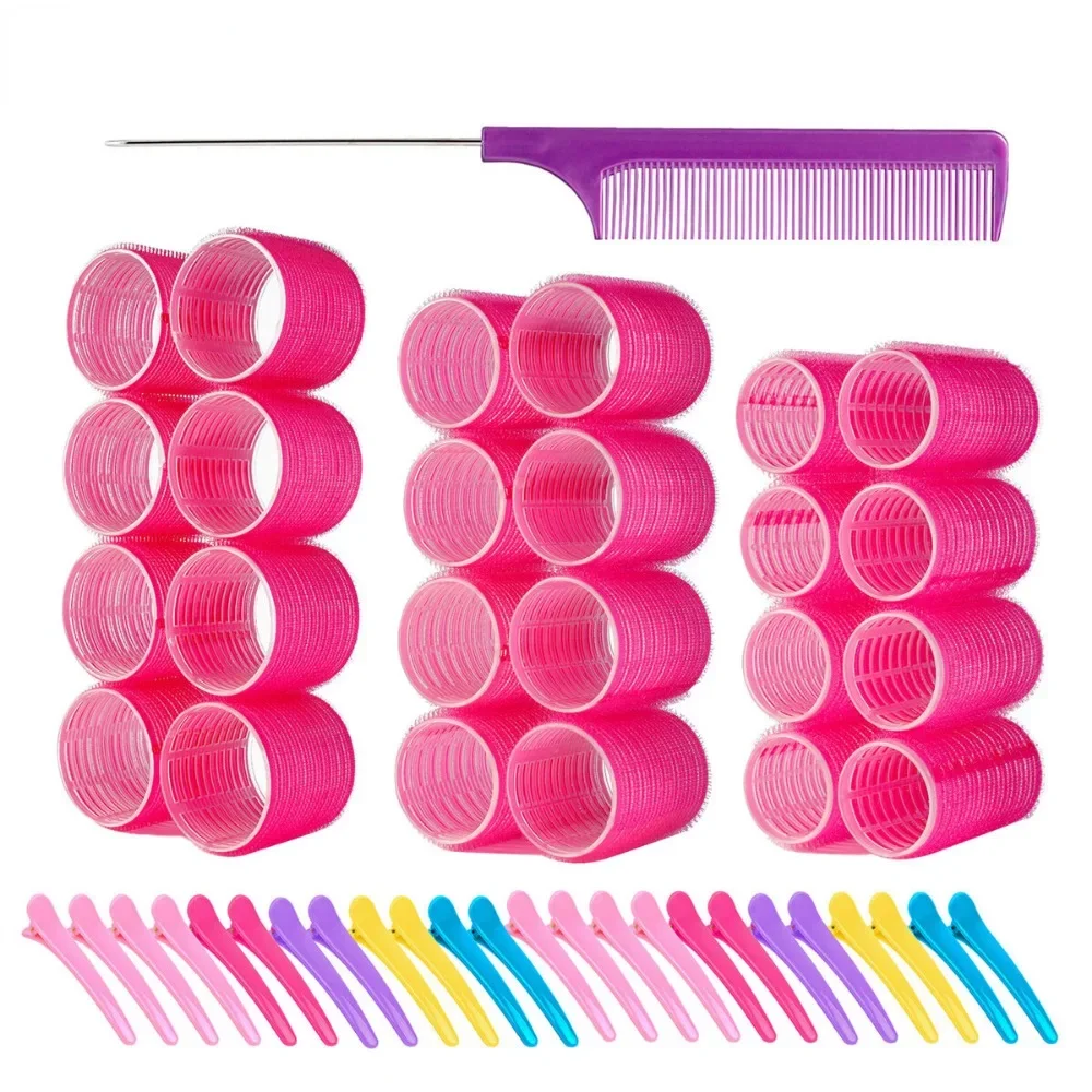 Hair Rollers Self Grip Holding Self-Adhesive Air Bangs Curling Roller Hair Clips Comb DIY Curling Tools hair styling tool hair curling tools