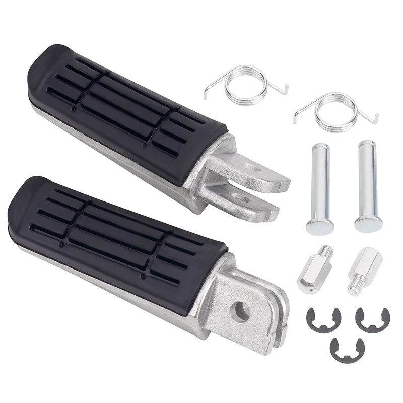 Motorcycle Footrest Foot Pegs Front Pedal Foot Rest For YAMAHA BT1100 Fazer 700 FJ1200 FJR1300 FZ1 FZ6 FZ6R FZR600 FZS600 XJ600 Motorcycle Accessories Motorcycle Foot Pedals Motorcycle Footrests