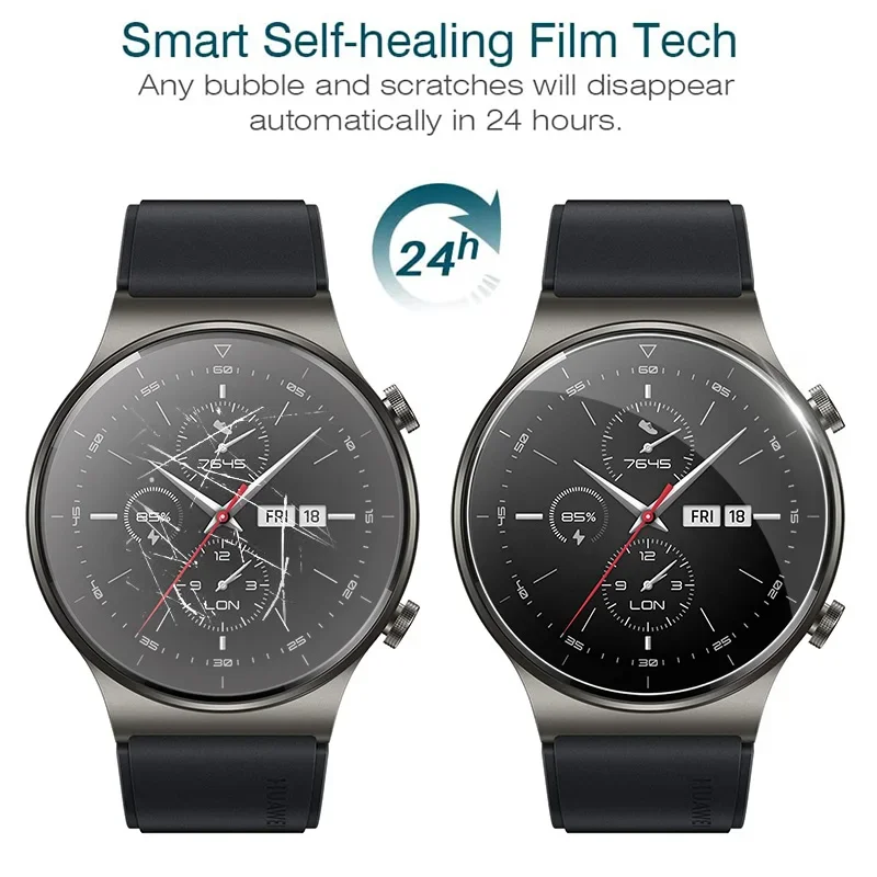 Premium Tempered Glass Screen Protectors - Full Coverage, Anti-Scratch Smartwatch Films (1-5 Pack)