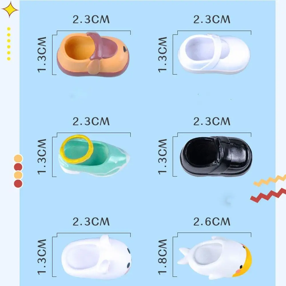 New Slippers High Heels For ob11 Doll 1/12 Dolls Shoes Cute Shoes Fashion Sandals PVC Doll Wear