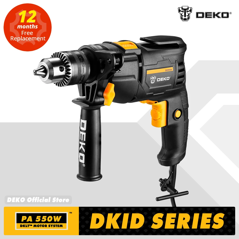 DEKO New DKIDZ Series 220V Impact Drill 2 Functions Electric Rotary Hammer Drill Screwdriver Power Tools Electric Tools|Electric Drills| - AliExpress