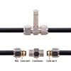 10Pcs High Pressure Seat Misting System Fittings, Straight Joint Nozzles, Quick Connector, Tee Elbow, 3/8 ", 9.52mm, 2