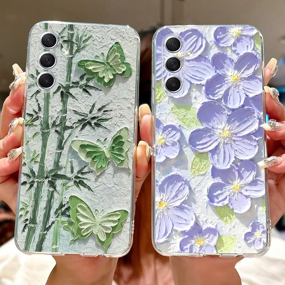 Luxury Painted Soft Slim Phone Case - Elegant Back Cover Coque