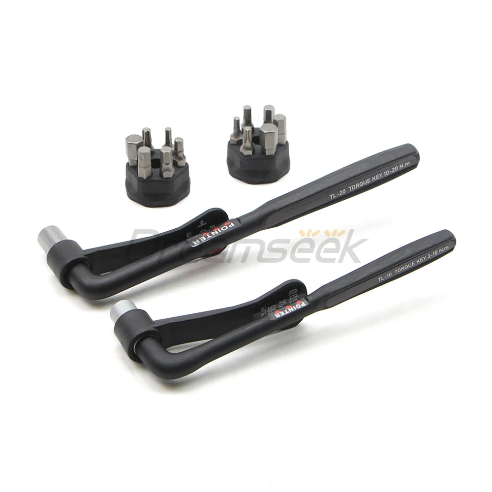Bike Portable Torque Wrench Allen Key Inner Hexagon Set 3-10Nm / 10-20Nm Bicycle High Precision Socket Spanner Repair Tool Kit