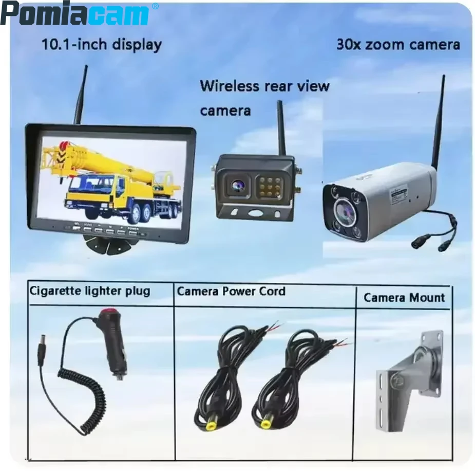 Wireless Monitor Waterproof Night Vision Monitor 8X/30x Zoom 9