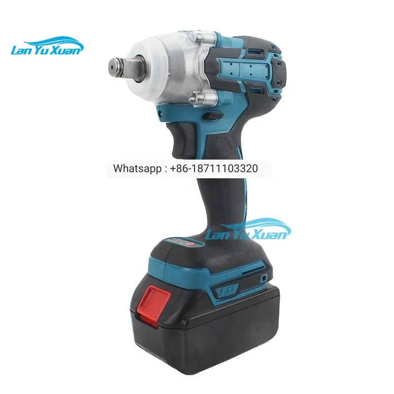 MeiKeLa Rechargeable power tool battery brushless impact wrench   cordless 18v li ion battery rechargeable brushless cordless electric impact wrench oem power wrench 320n m torque for automobile repair