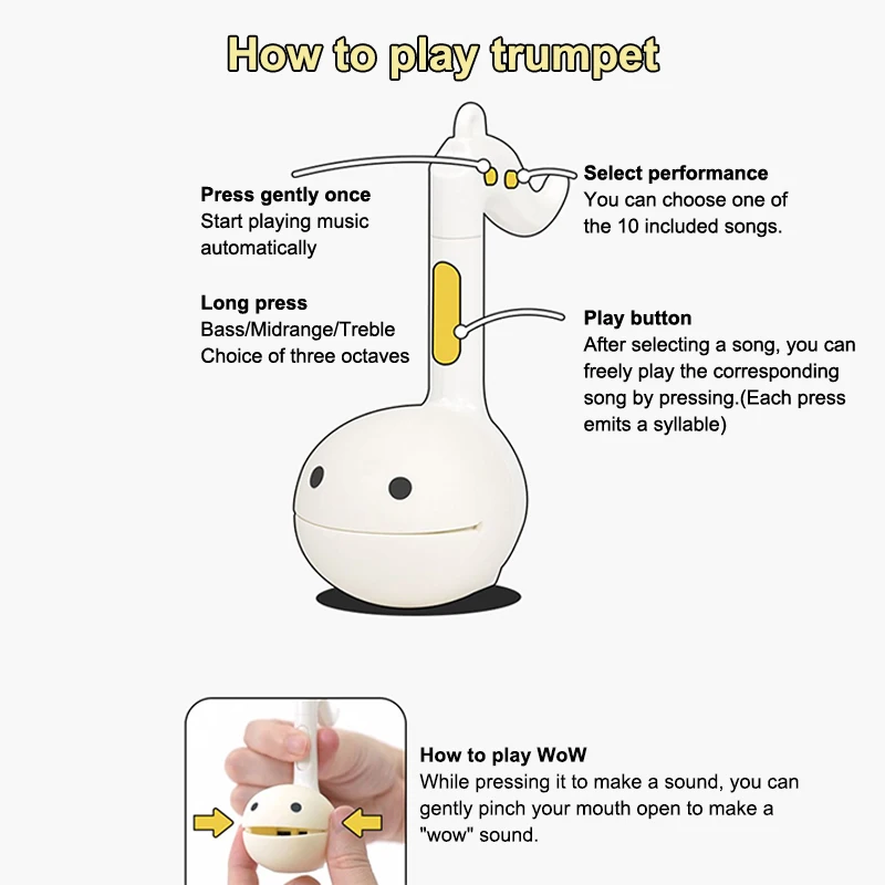 *Otamatone Mini música electrónica juguetes musicales creativos de producción de sonido instrumentos musicales relajante