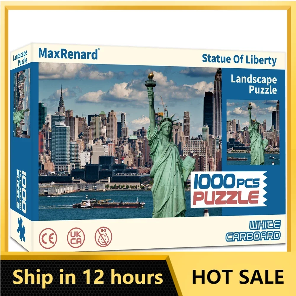 MaxRenardPuzzle1000PiecesforAdultsStatueofLibertyJigsaw