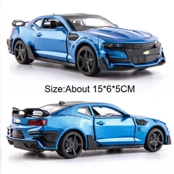 1:32 Scale Diecast Camaro SS Sports Car Toy with Sound & Light (Camaro Blue)