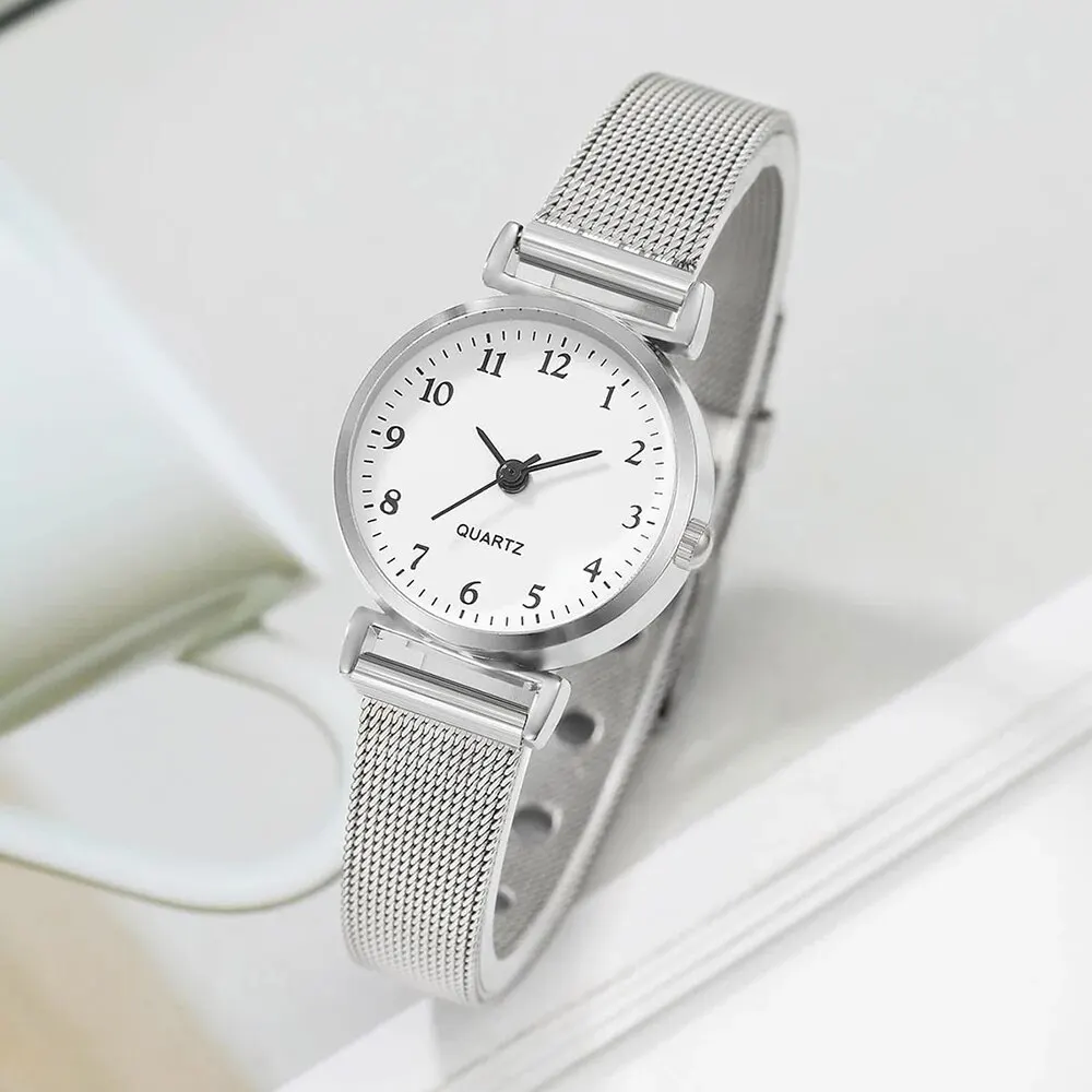 Women Watches Fashion Casual Bracelet Watches Set Ladies Simple Dial Quartz Wristwatches