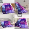 1PC 50th Birthday Gift Blanket 50 * 60 inches, creative gift, flannel blanket 2