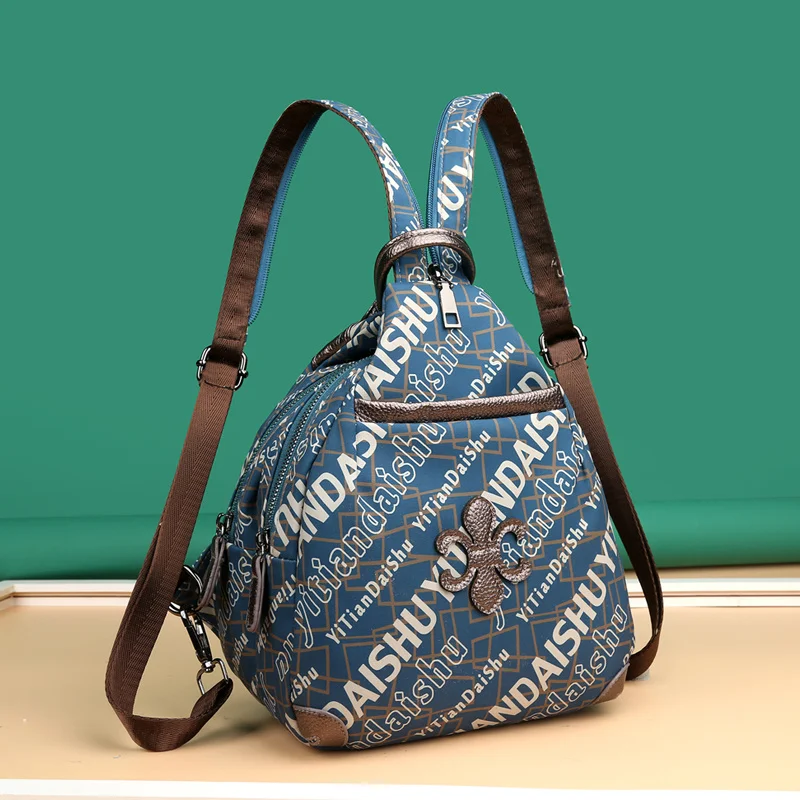 

Printed Oxford cloth Women Backpack Small female Chest Pack Multifunctional Backpacks For Girls Teenagers Shoulder Bag bagpack