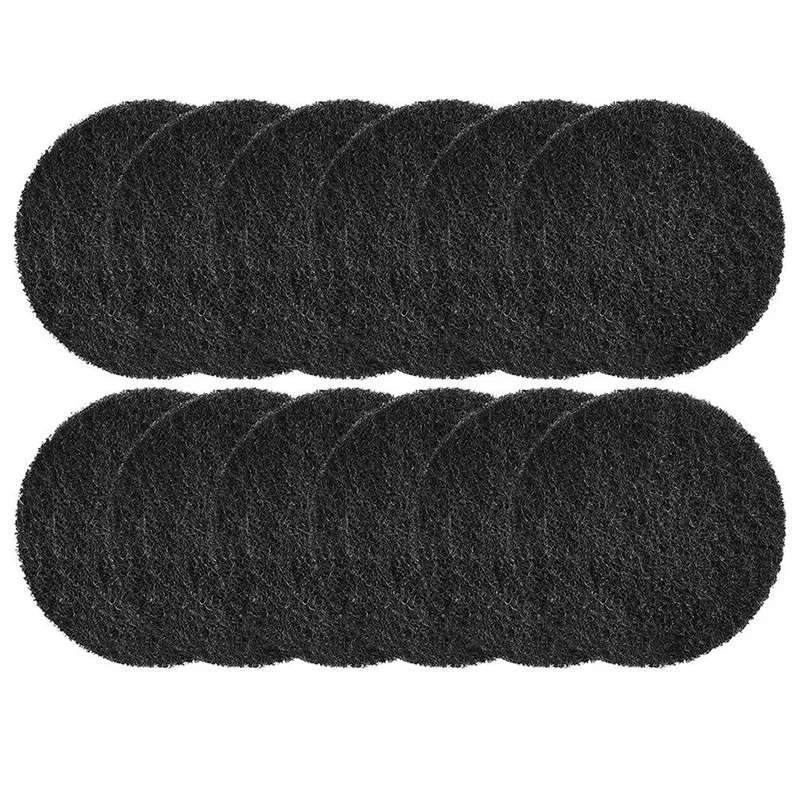 

12 упаковок, дезодорирующий очищающий активированный уголь для мусорных банок, круглые ведра для компоста