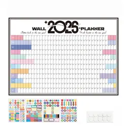 2026 Ultimate Wall Calendar & Planner: Deluxe 365 - Day Schedule Organizer with To - Do Lists & Daily Check - Ins (J)