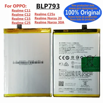 New BLP793 Battery For Oppo Realme Narzo 20 C11 C12 C15 C25 C25s Narzo 30A 6000mAh Replacement Batteries Bateria In Stock