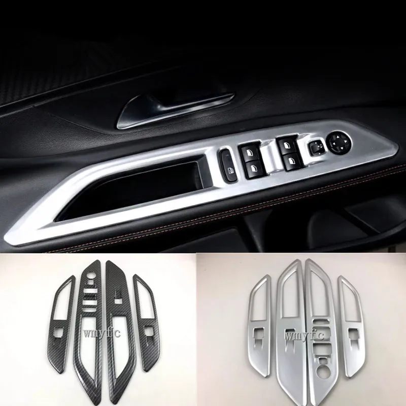 

Аксессуары для peugeot 3008 GT 3008GT 2021 2020, интерьер автомобильного окна, двери, интерьерные молдинги ABS Chrome