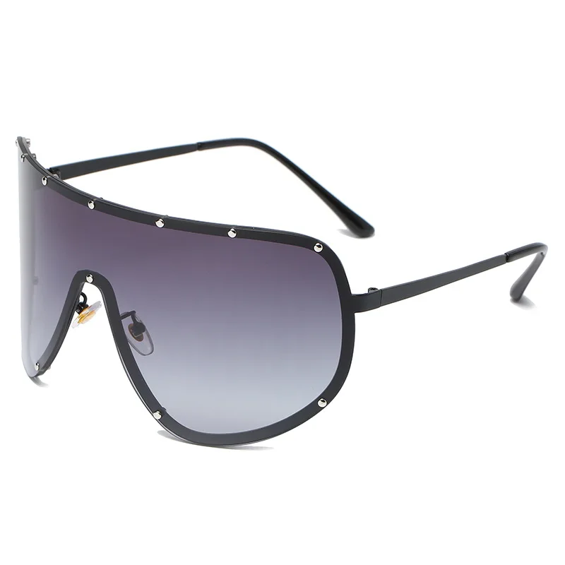 New Steampunk Oversized Sunglasses for Women Trends Punk Y2k Sun Glasses Men 2000\'S Brand Designer Eyewear UV400 De Sol Oculos