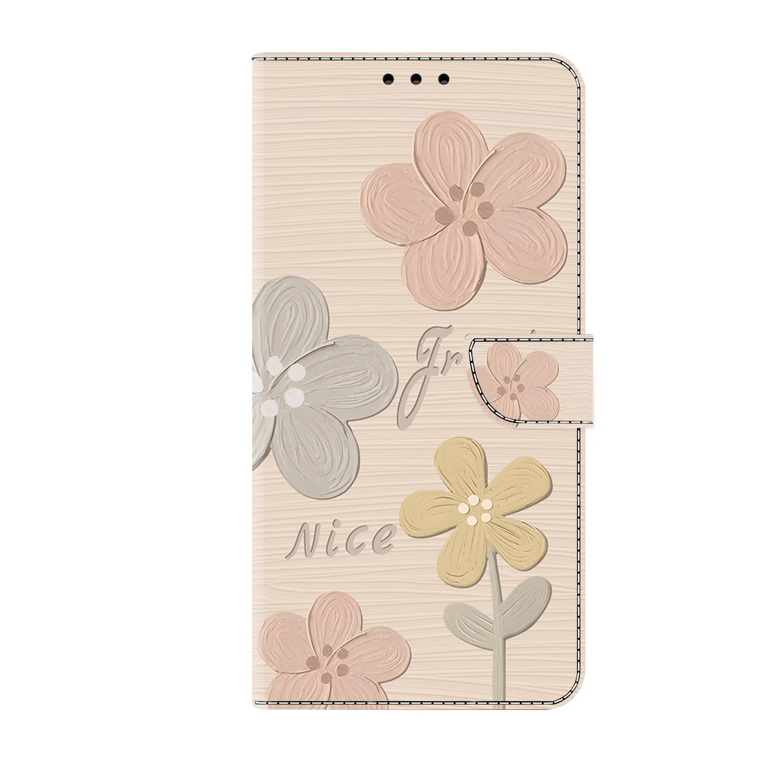 Luxurious 3D Magnetic Flip Leather Wallet Phone Case
