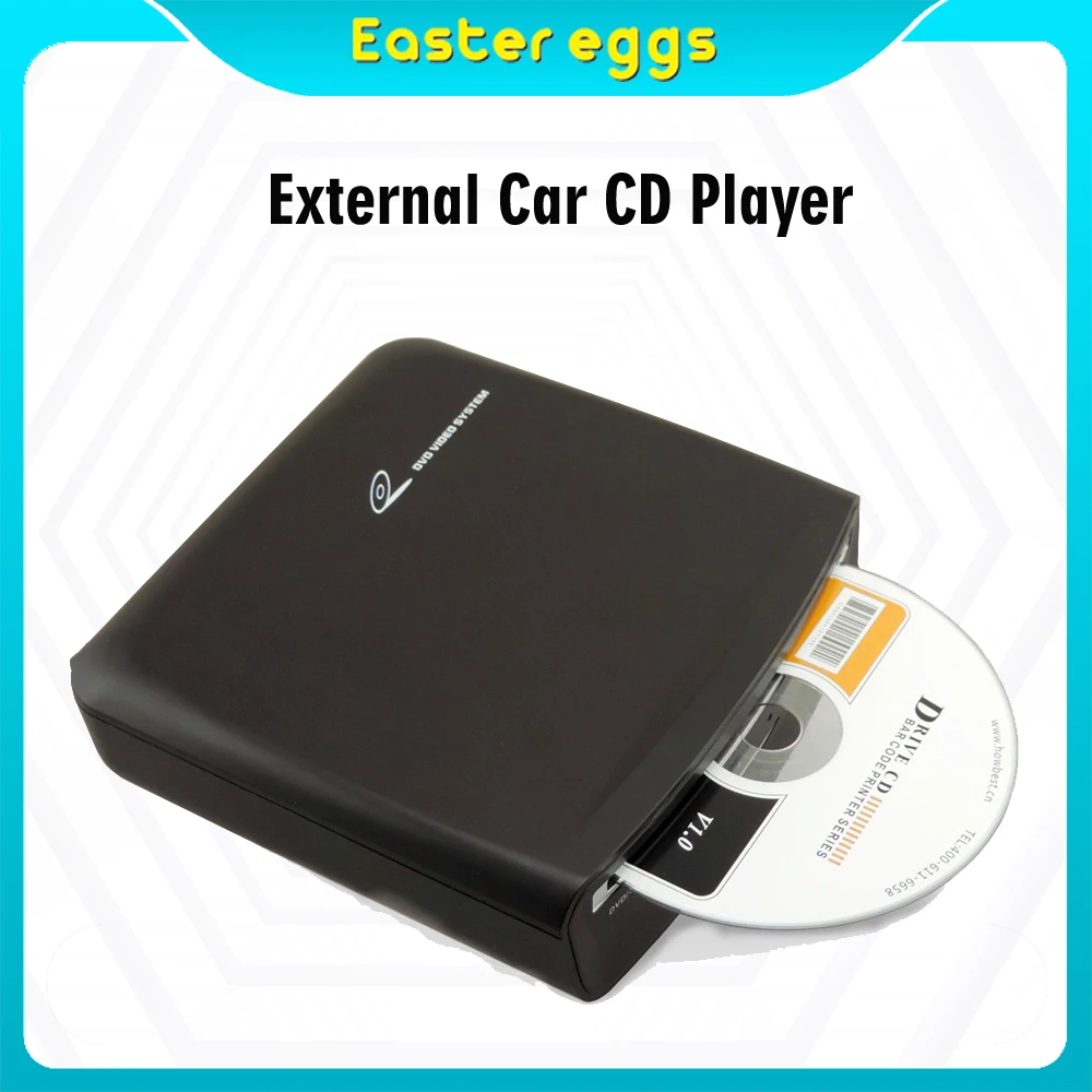 Externe Auto Cd Systeem MP3 Hd Video Speler Met Usb Powerp Compatibel Met Pc Tv Android Head Unit Stereo|Auto CD speler| - AliExpress