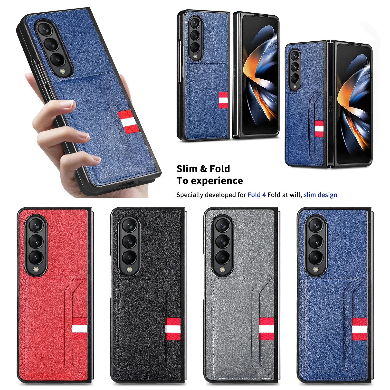 Per Samsung Z Fold 5 Custodia Moda Anti-Goccia Per Samsung Galaxy Z Fold 5 5G Fold5 Accessori Per Telefoni Cover Pieghevole