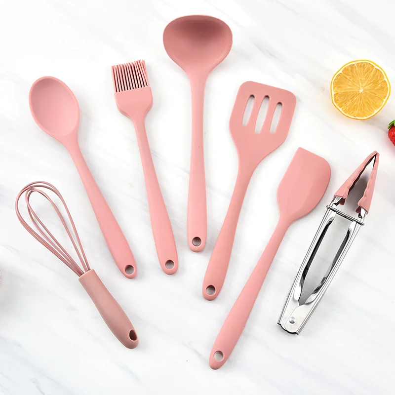 11Pcs/Set Silicone Kitchen Utensils Set Spatula For Pastry For Kitchen  Cooking Tools Spoons Ladle Non-stick Cookware Kit - AliExpress