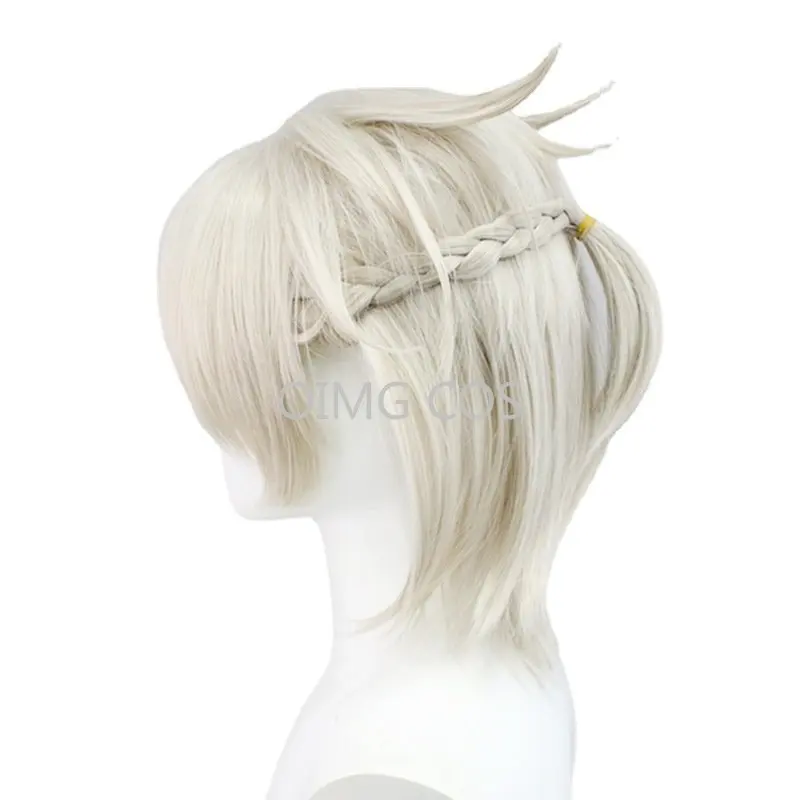 Genshin Impact Albedo Cosplay Wig Anime Halloween Costumes for Men Game