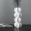 Resin Vase Geometry Decorative Ornaments Screw Thread Resin Handicraft Floral Arrangement Accessories Home Decoration Vases Pots 3