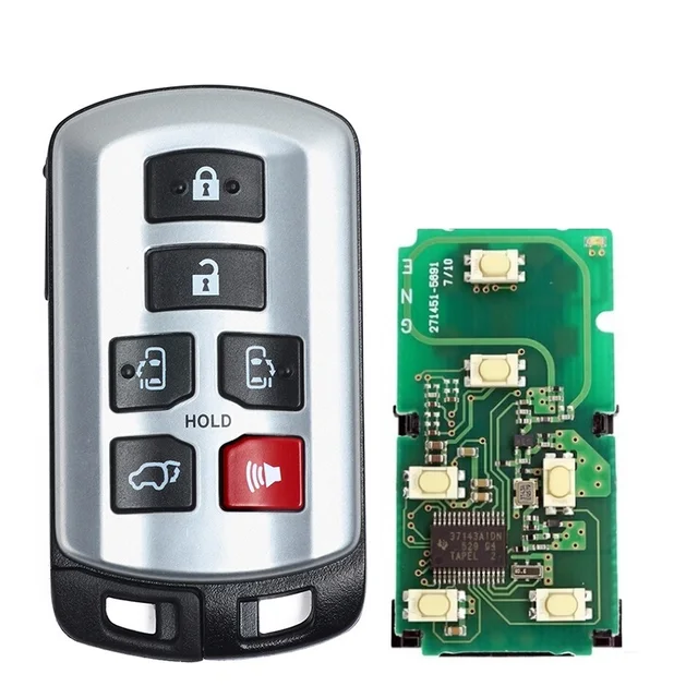 Toyota Sienna remote key 2011-2019 6 button 314.3MHz HYQ14ADR 271451-5691 replacement keyless entry 3