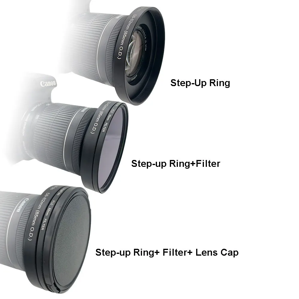 Universal Matte Box Filter Adapter Step-Up Ring (85mm O.D.)