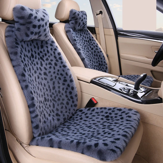 Seat Cushion Car Front Seat Cushion, Soft Warm Faux Rabbit Winter Auto Seat  Cover, Plush Vehicle Seat Protector Pad with NonSlip Backing, Car  Accessories for on Clearance Up to 65% off 