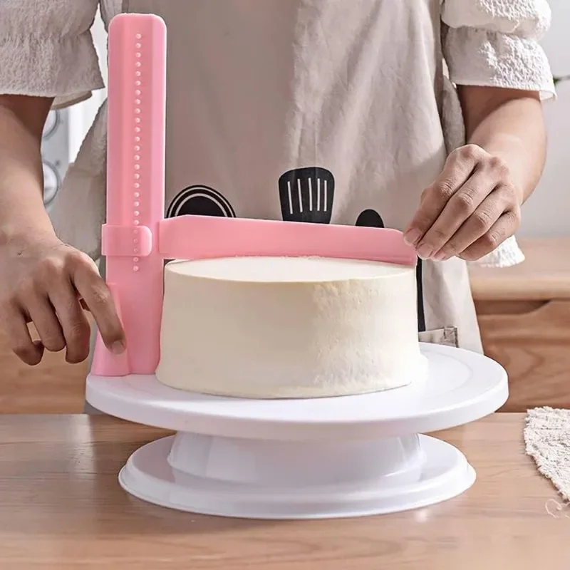 Adjustable Cake Scraper Icing Smoother Cream Polisher Kitchen Baking Cake Edge Scraper Tool For Buttercream Mousse Cheese