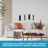 1pc Acrylic Clear Light Saber Stand Simple Sword Organizer For Exhibition Hall Restaurant Wall Mount Storage Rack With Screws 4