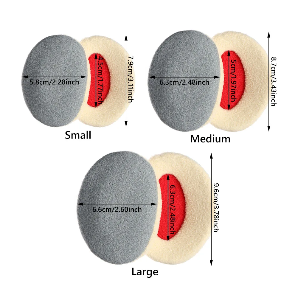 Ear Muffs 1Pair Outdoor Fleece Windproof