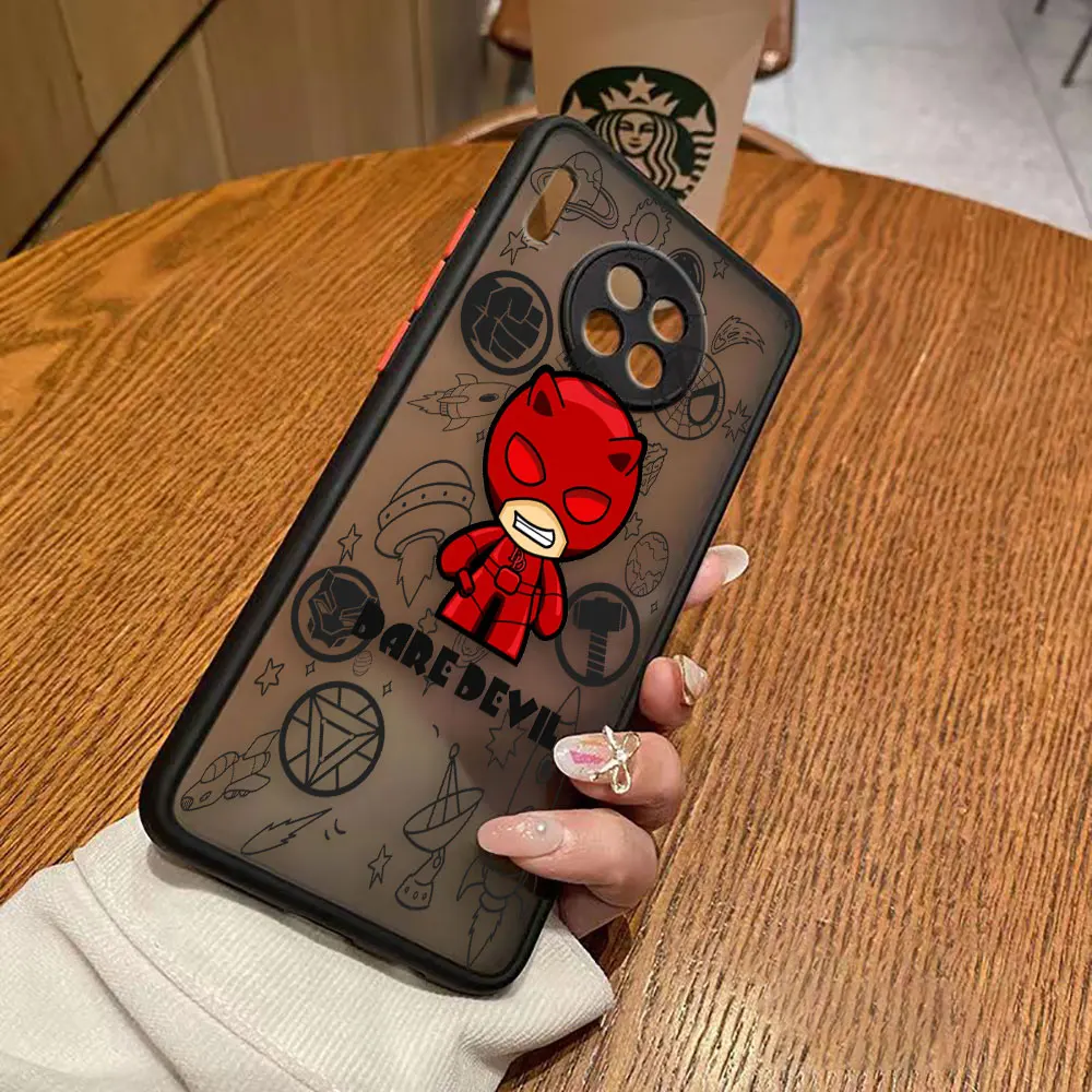 thumbnail image 1 of Funda mate para Huawei Y6P P50 P40 P30 P20 MATE 40 30 20 PRO PLUS Y7P Y9 Funda Coque Capa Shell Marvel Avengers Heroes Space, 1 of 5