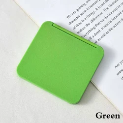 Square Portable Double-Sided Makeup Mirror - Cute Gift Pocket Mirror in Multiple Colors (Green)