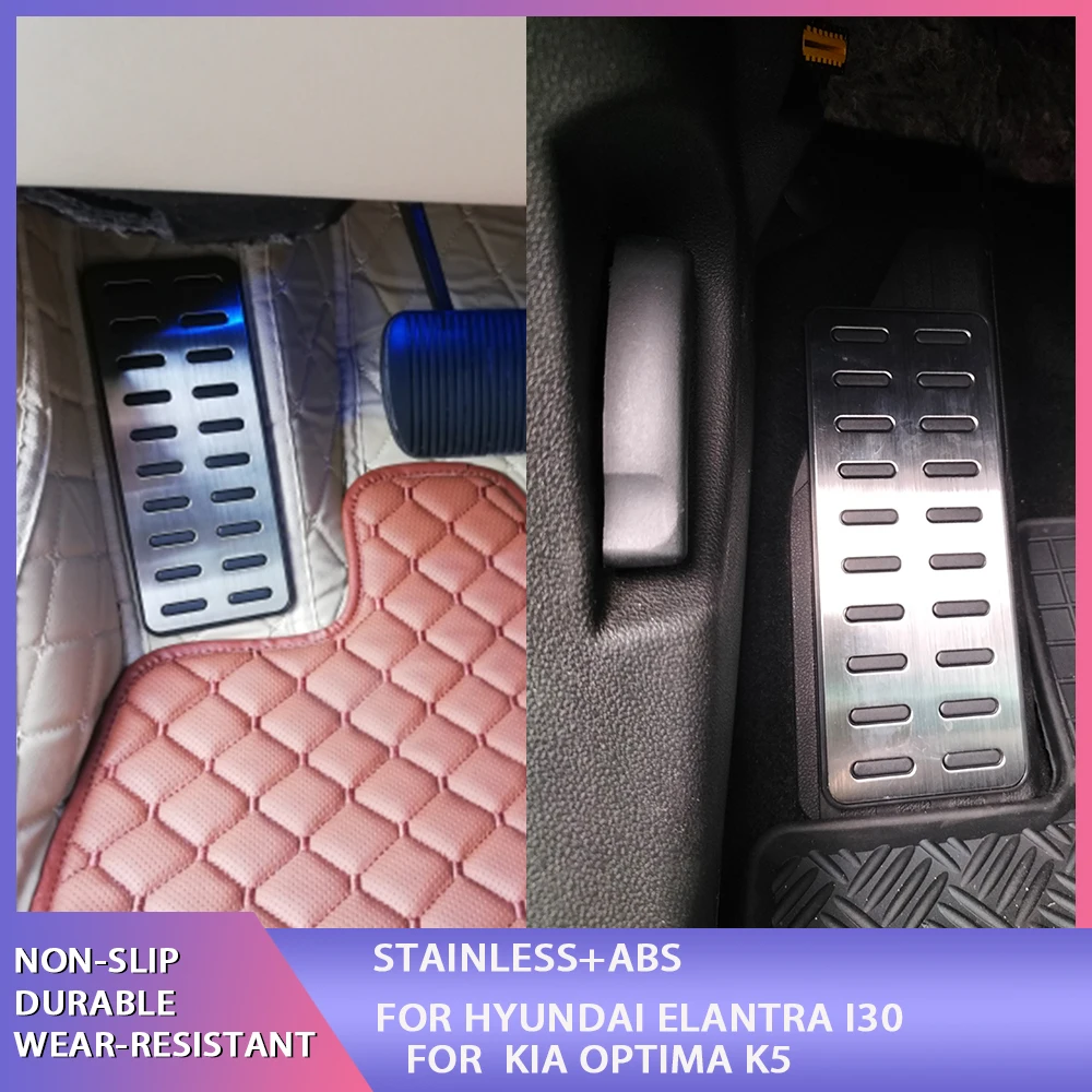 Car Accessories Foot Rest Pedal Auto Pedal Cover for Hyundai Ix25 Creta Accent Verna Solaris Kia K2 Rio Soul KX3