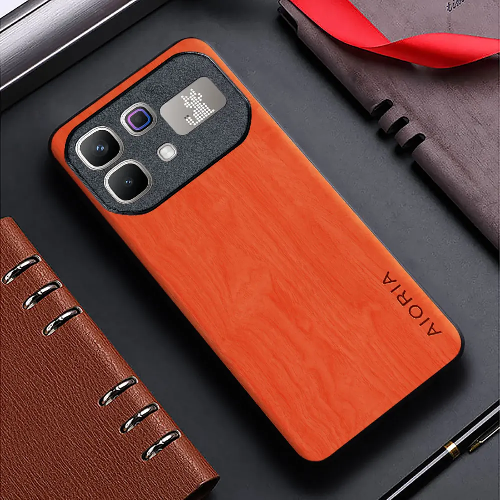 Bamboo Wood Pattern Leather Back Cover Case