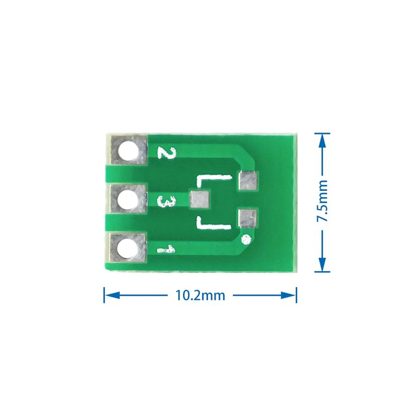 10 Stück SOT223 auf DIP3 SOT89 auf SIP3 Adapterplatine AMS1117 Base Power Management Chip Halter – Detail 1