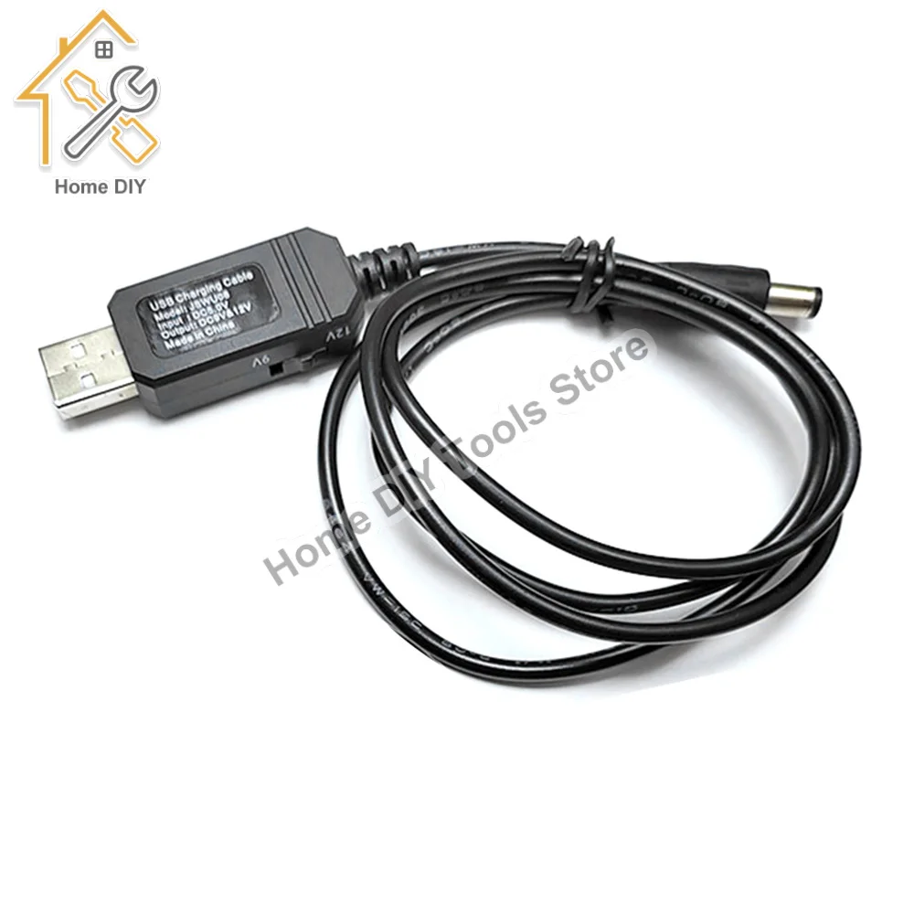 

USB Power Boost Cable DC 5V to 9V 12V Step UP Module Converter Adapter Cable 800MA Mobile Power Connection Router Cable