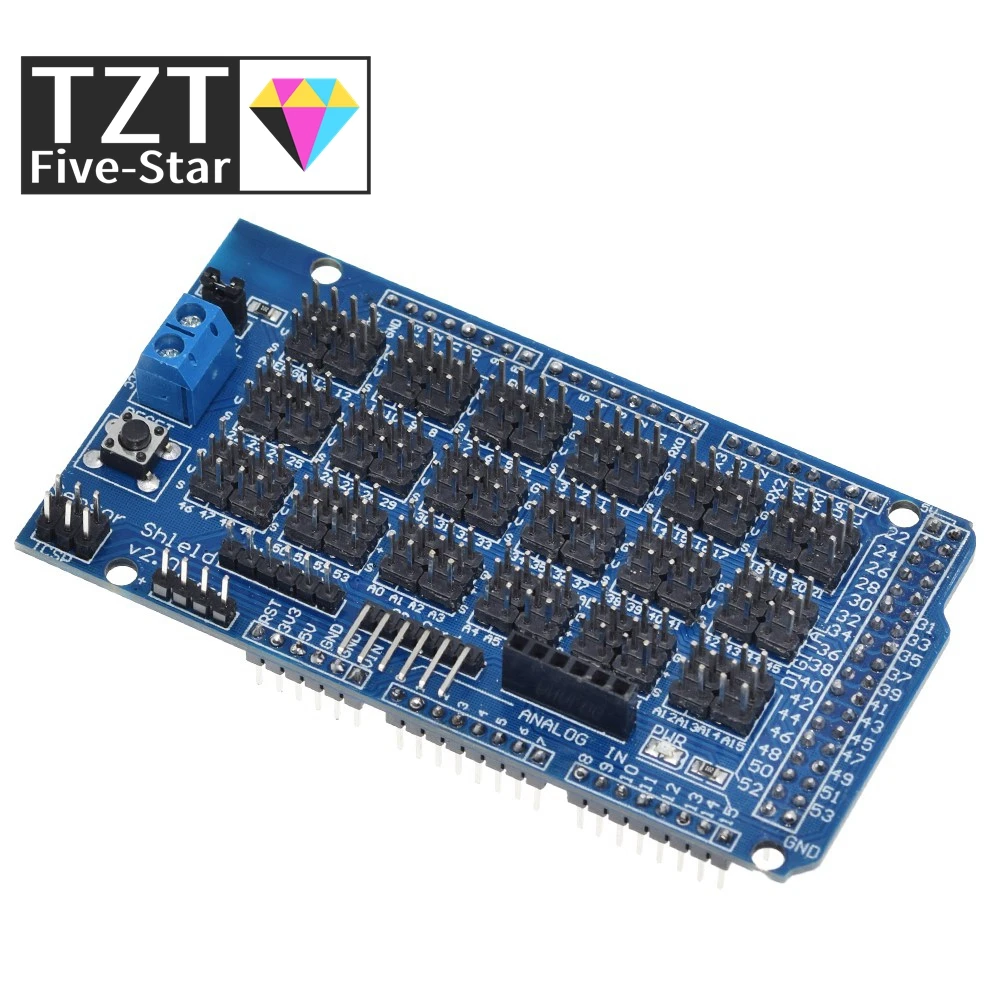 Per Arduino Mega Sensor Shield V1.0 V2.0 Scheda Di Sviluppo Di Espansione Dedicata Mega 2560 Sup Iic Bluetooth Sd Parti Di Robot Fai Da Te