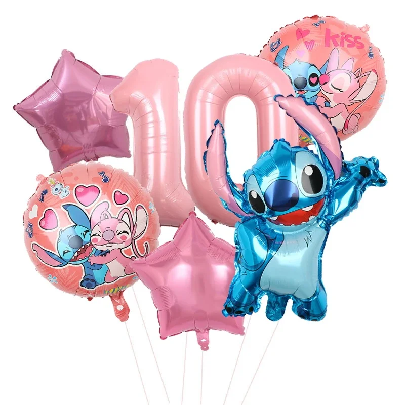 Disney Blue Stitch Birthday Decoration Lilo Stitch Party Tableware
