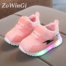 

Size 21-30 Kids Sneakers with Illumination Glowing Sneakers Children Footwear Lightweight Sneakers zapatillas nina lumninosas