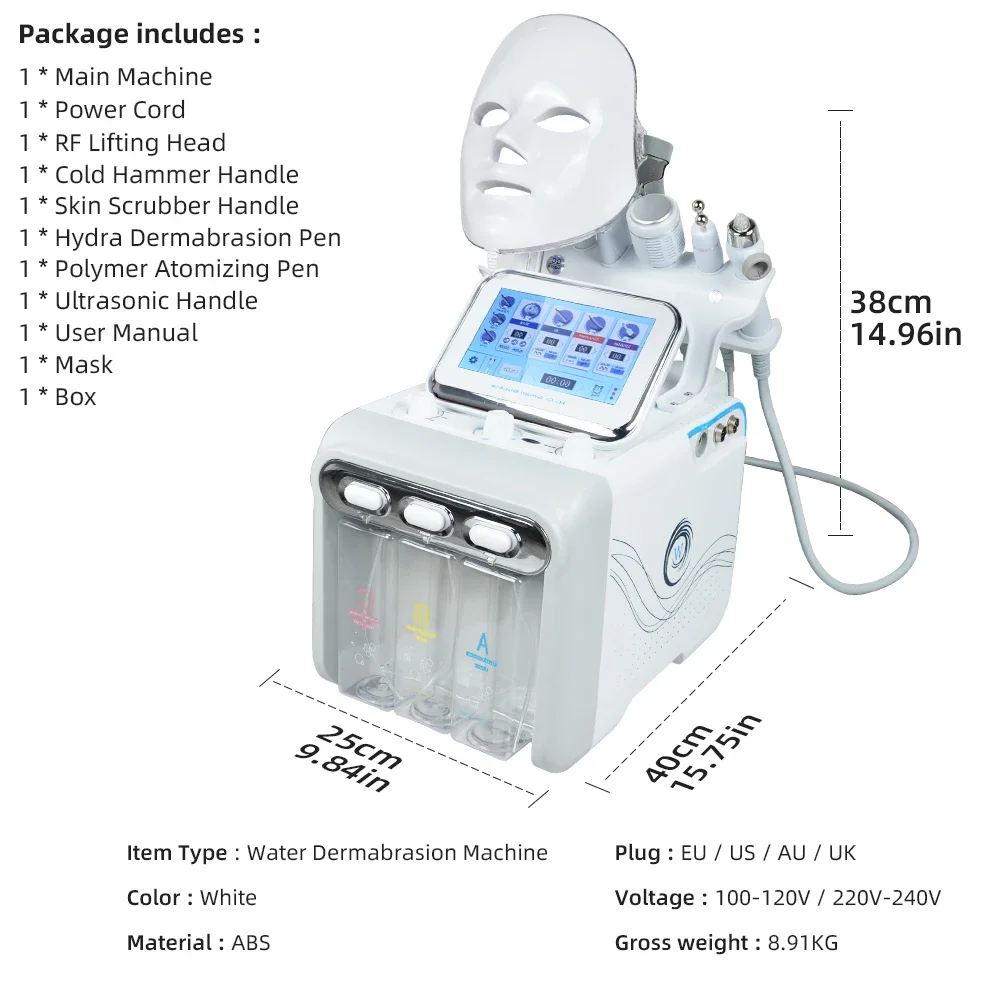 Missheart Professional Beauty Facial Machine  Hydra Aqua Deep Cleaning Skin Care Device（ EU /UK /US Fast Shipping） 3