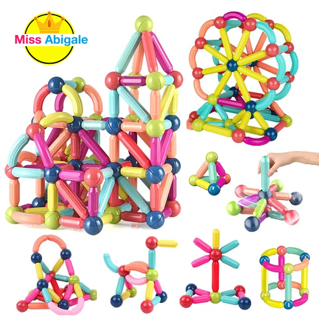 Big Size Magnetic Stick Building Blocks Game Magnets Children Set Kids Magnets for Children Magnetic Toy Bricks 1