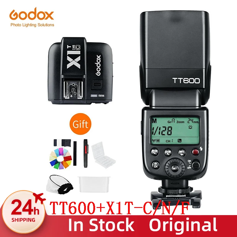 Godox Tt600 2.4g Wireless Camera Flash Speedlite + X1tc/n/f