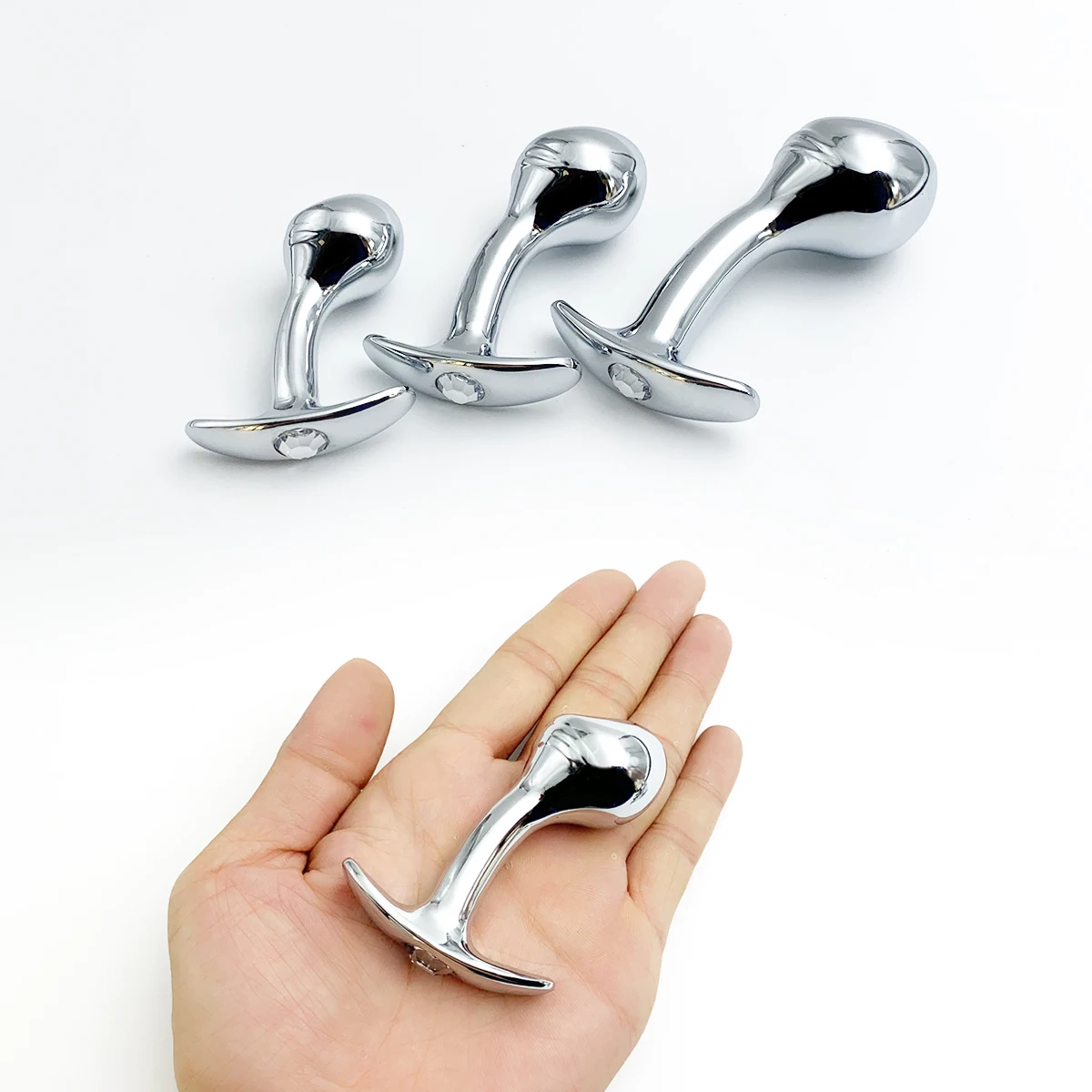 Metal Anal Plug With Gem Base Premium Discreet Butt Plug For Adults_voghion.com