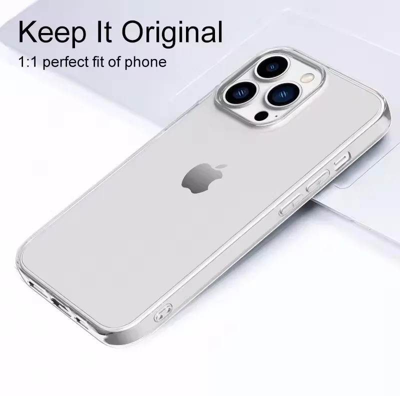 Ultra Thin Silicone Clear Soft Transparent Phone Case Cover