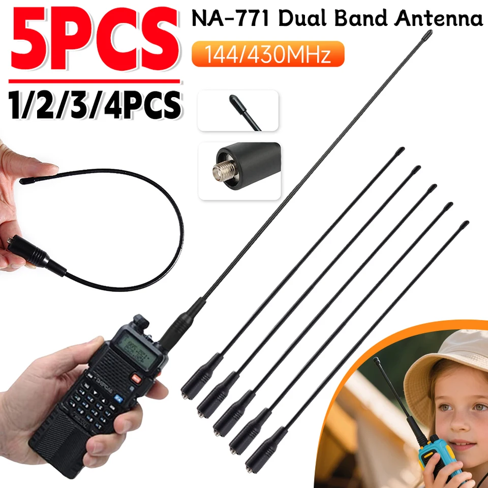 ABBREE AR-771 SMA-Női AR-771C SMA-Férfi Antenna Kettős Sávú VHF/UHF Magas Nyereségű Puha Antenna Baofeng UV-5R BF-888S UV10R UV-13 Pro Rádióhoz akció - Banggood Magyar Mobile
