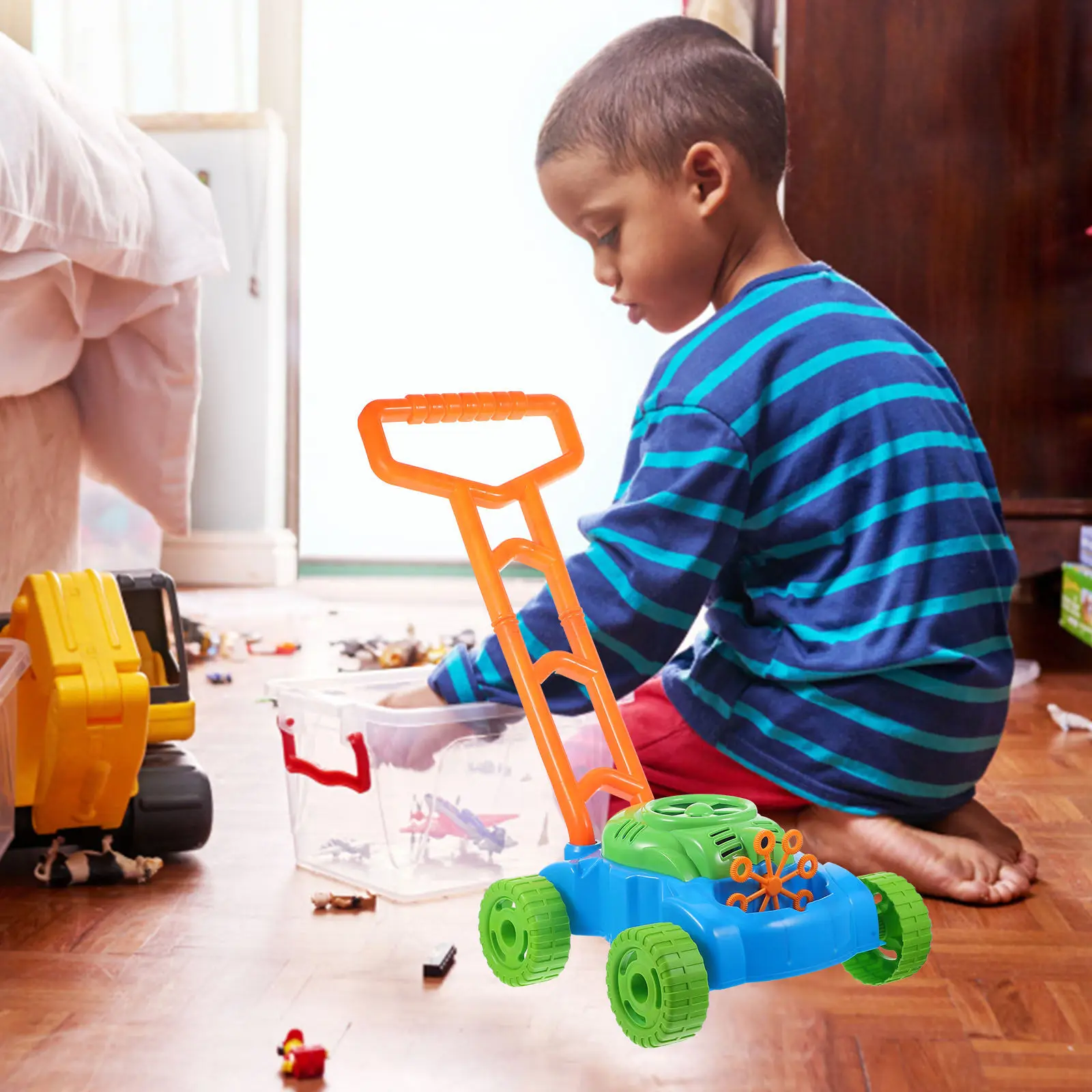 1Pcs 버블 모어 용 버블 블로워 머신 밝은 색상 현실적인 잔디 소리 놀이용 야외 정원 활동