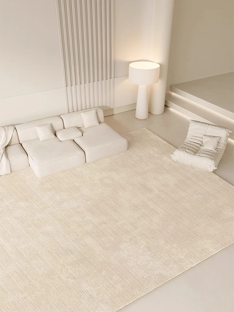 Beige Textured Rug Cream Decorative Carpets Large Size Luxury Living Room Carpet Comfortable Soft Machine Washable Bedroom Rugs 3